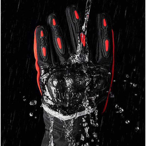 Waterproof Winter Motorcycle Gloves - Warm, Cold Weather Riding Gear