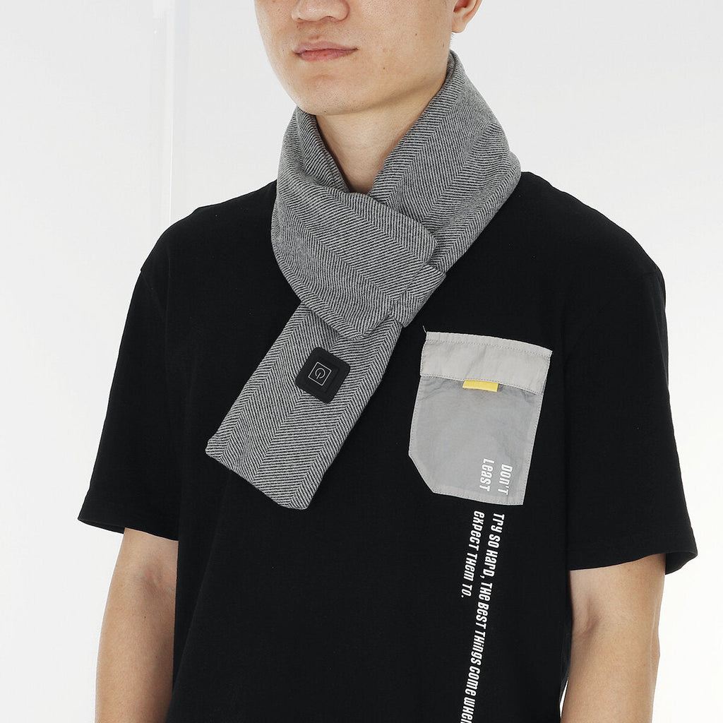 USB Heated Unisex Scarf - Electric Neck Warmer for Winter Camping & Travel