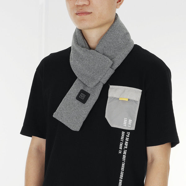USB Heated Unisex Scarf - Electric Neck Warmer for Winter Camping & Travel