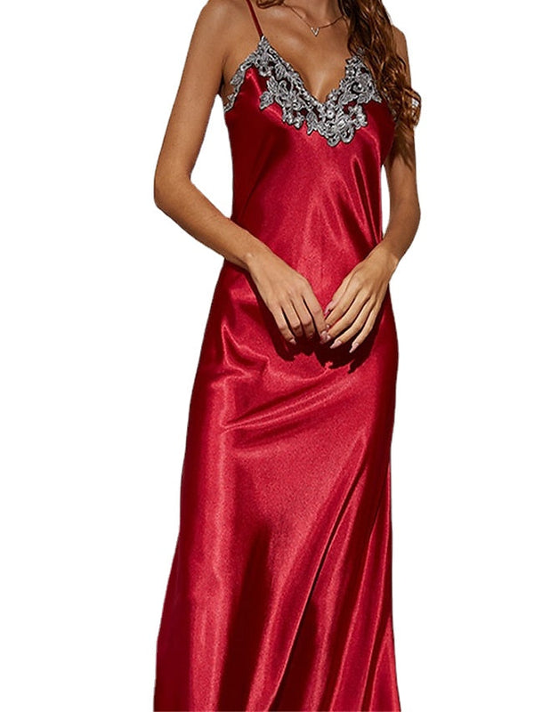 Women's ColorBlock Maxi Sheath Dress - Sexy Strap Partywear