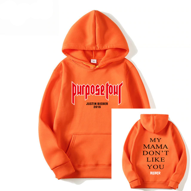 Justin Bieber Poster Hip Hop Sweat Homme Hoodie