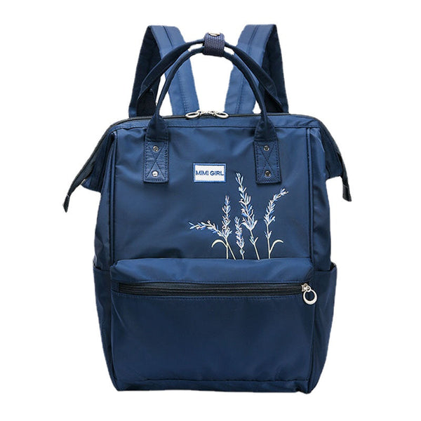Women Anti theft Waterproof Embroidery Casual Backpack School Bag