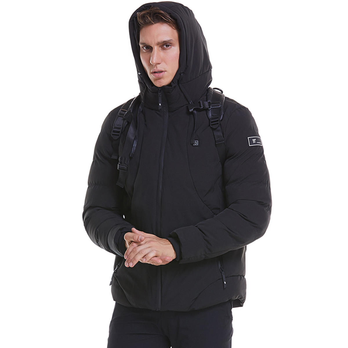 Men's USB Heated Hooded Jacket - Winter Warm Outdoor Coat Secondary image