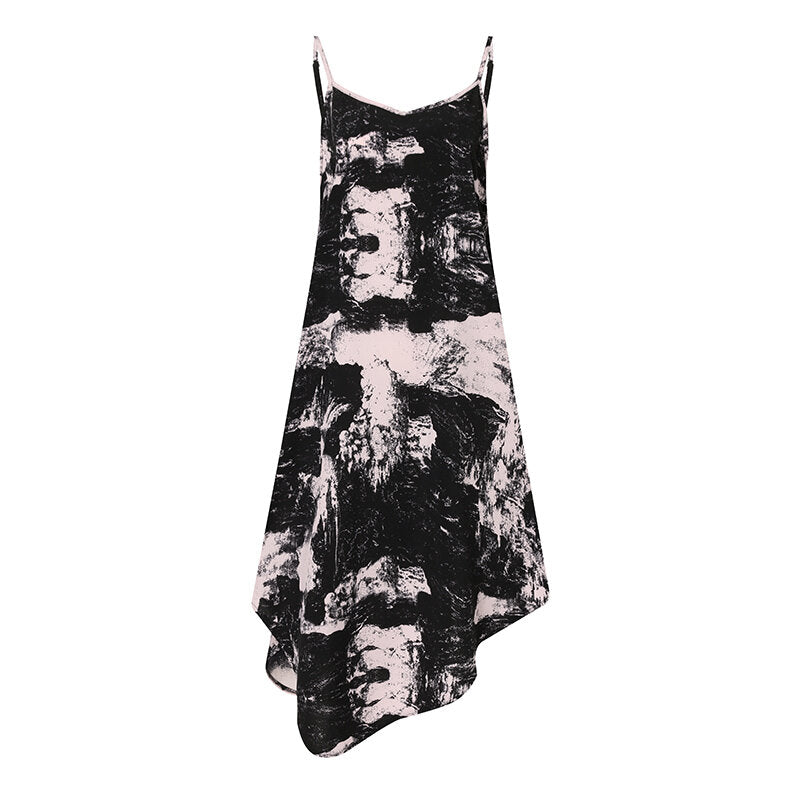 Women Summer Floral Dress Holiday Strappy Button Dresses Hiking Walking Travel Beach
