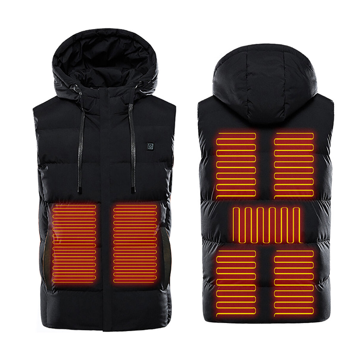 Men USB Heated Winter Jacket with Hood - Electric Warm Coat Main image