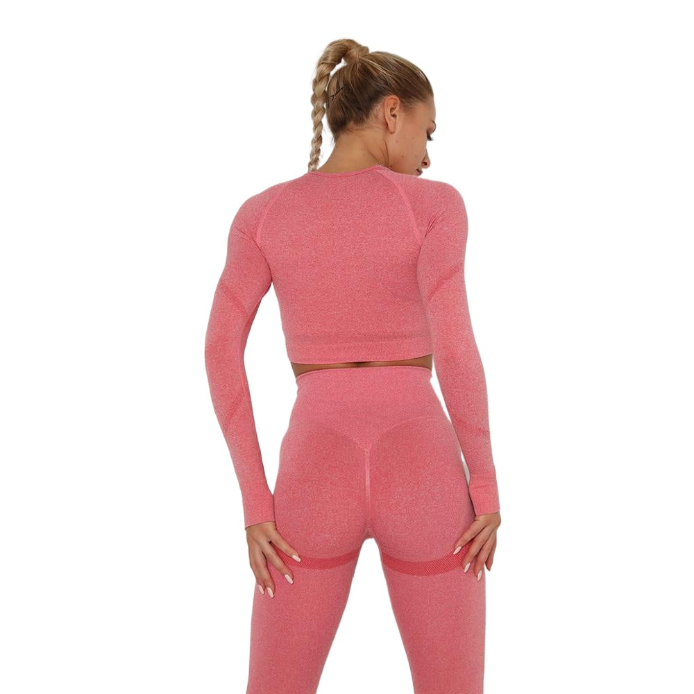 Quick-drying Sexy Ladies' Breathable Seamless Nylon Yoga Outfit Secondary image
