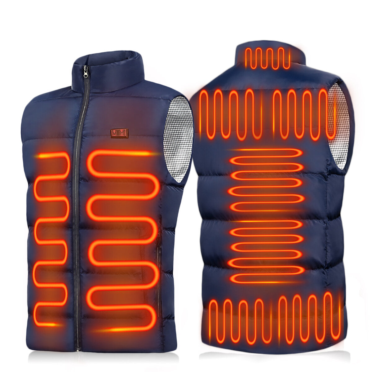 Unisex Heated Winter Jacket with Dual-Control, Hooded Warm Electric Coat Secondary image