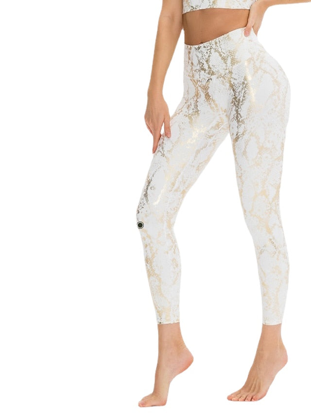 Fashion Athleisure Yoga Print Stretchy Female Pants Secondary image