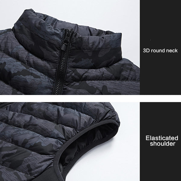 Unisex USB Heated Winter Vest Jacket for Back & Cervical Spine Warmth