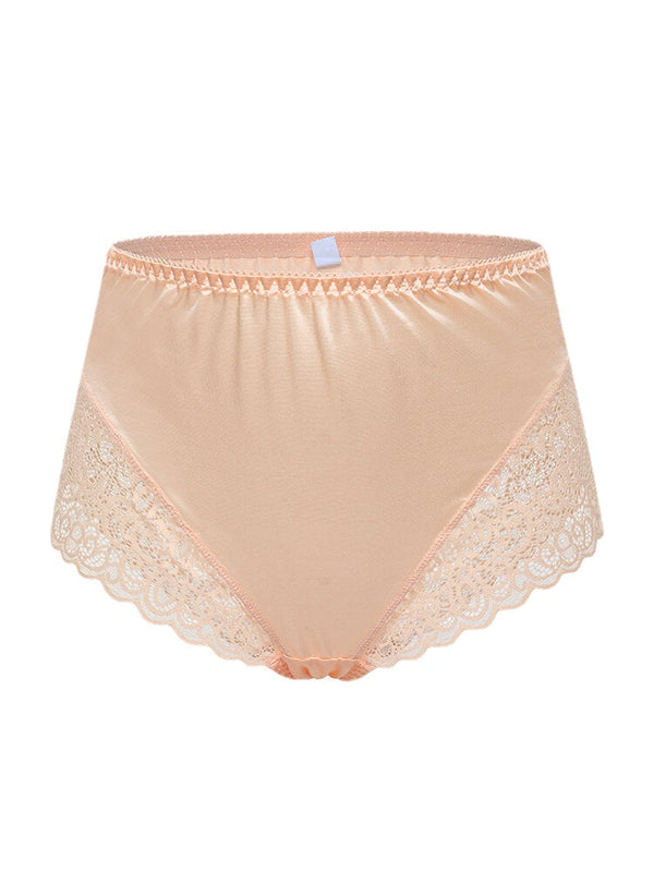 Women's Floral Lace Elastic Waist Breathable Panties