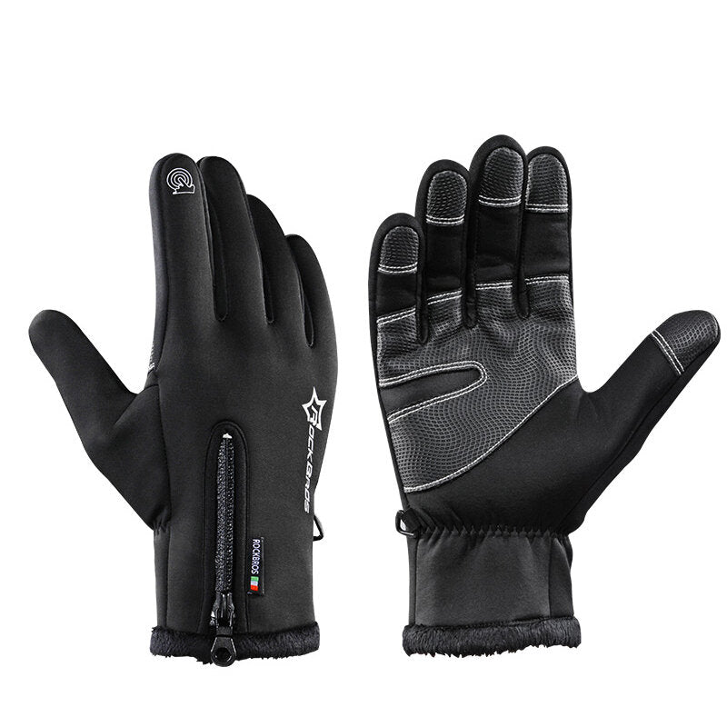 Cycling Bicycle Thermal Gloves Warmproof Winter Warm Glove Antislip Waterproof Sports Glove Main image