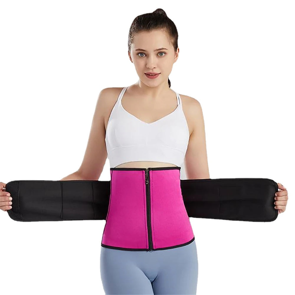 Adjustable Belly Waist Belt Fitness Sports Waist Belt Velcro Corset Artifact