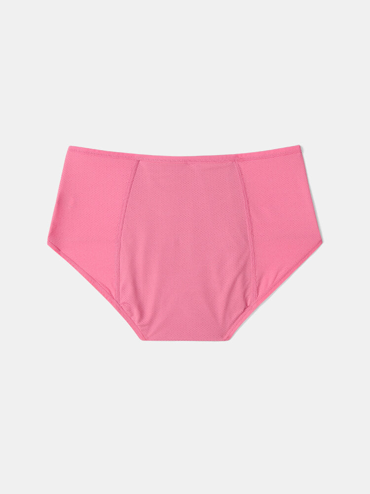 Plus Size Women's Mesh Leakproof Breathable Period Panty