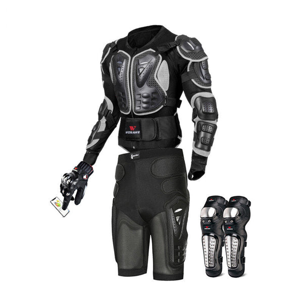 Motorcycle Body Armor Suit Motorcycle Jacket Hip Protector Gloves Knee Pads Cycling Clothing