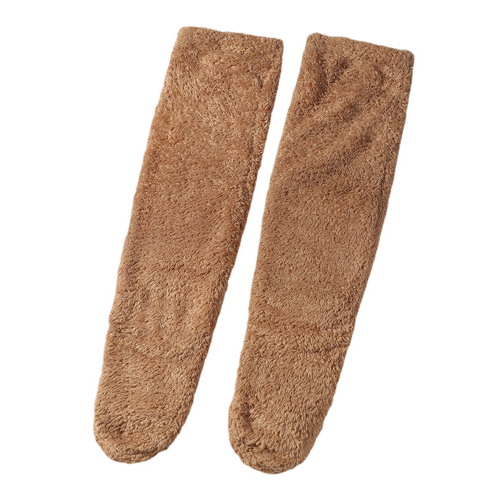 Women Warm Plus Thicken Plush Treasure Foot Warmer House Wear Sleeping Stocking Secondary image