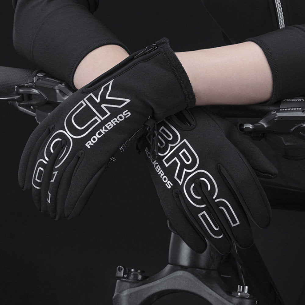 Winter Warm Cycling Gloves Full Finger Touch Screen Riding MTB Bike Bicycle Gloves Motorcycle Bike Gloves