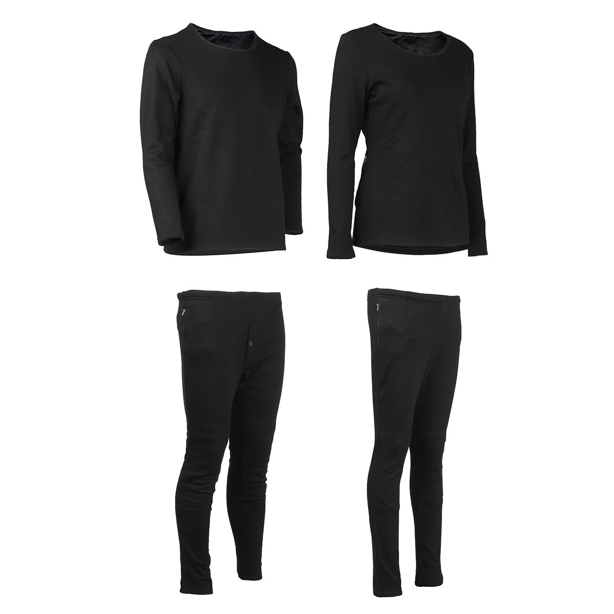 Unisex Electric Heated Thermal Underwear Suit - Winter Elastic Heating Pants Secondary image