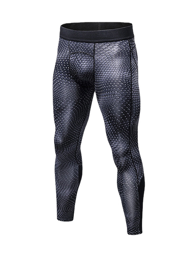 Fitness Quick Dry Stretch Tights Running Trousers Men's Casual 3D Printed Pants Main image