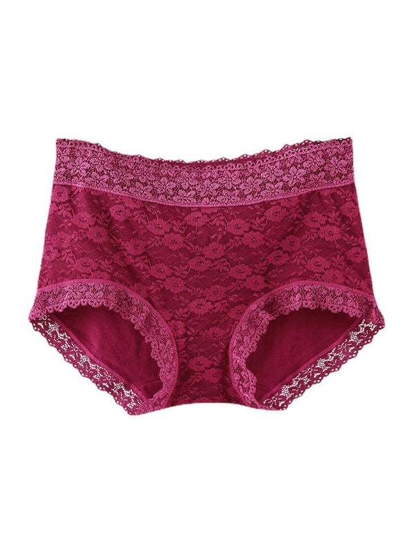Women's High Waist Lace Full Coverage Panties