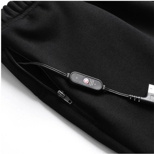Electric Heated Underclothes Set for Men & Women Shirt + Trousers Velvet Lined Thermal Winter Clothing