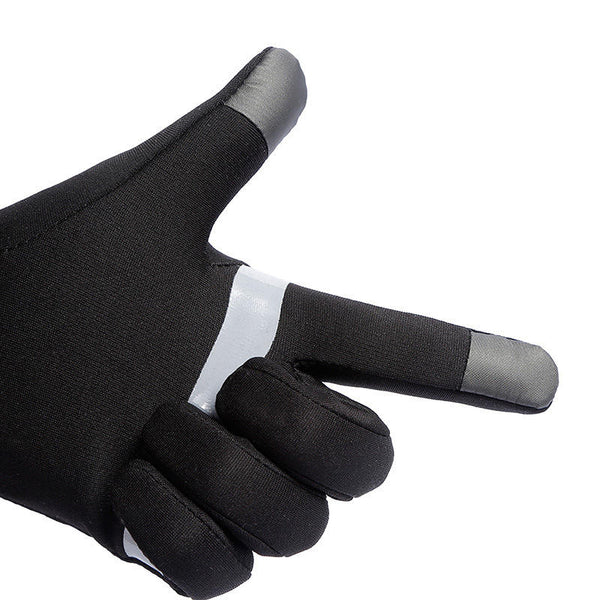 Unisex Waterproof Touchscreen Sport Gloves - Anti-slip, Warm Lining, Wrist Lengthening