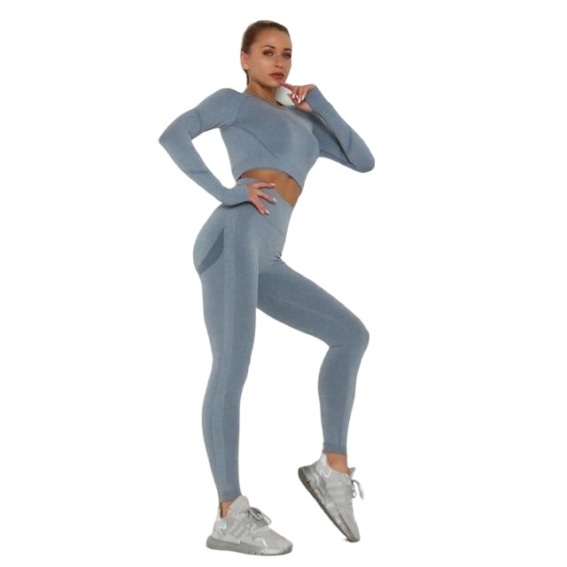 Quick-drying Sexy Ladies' Breathable Seamless Nylon Yoga Outfit
