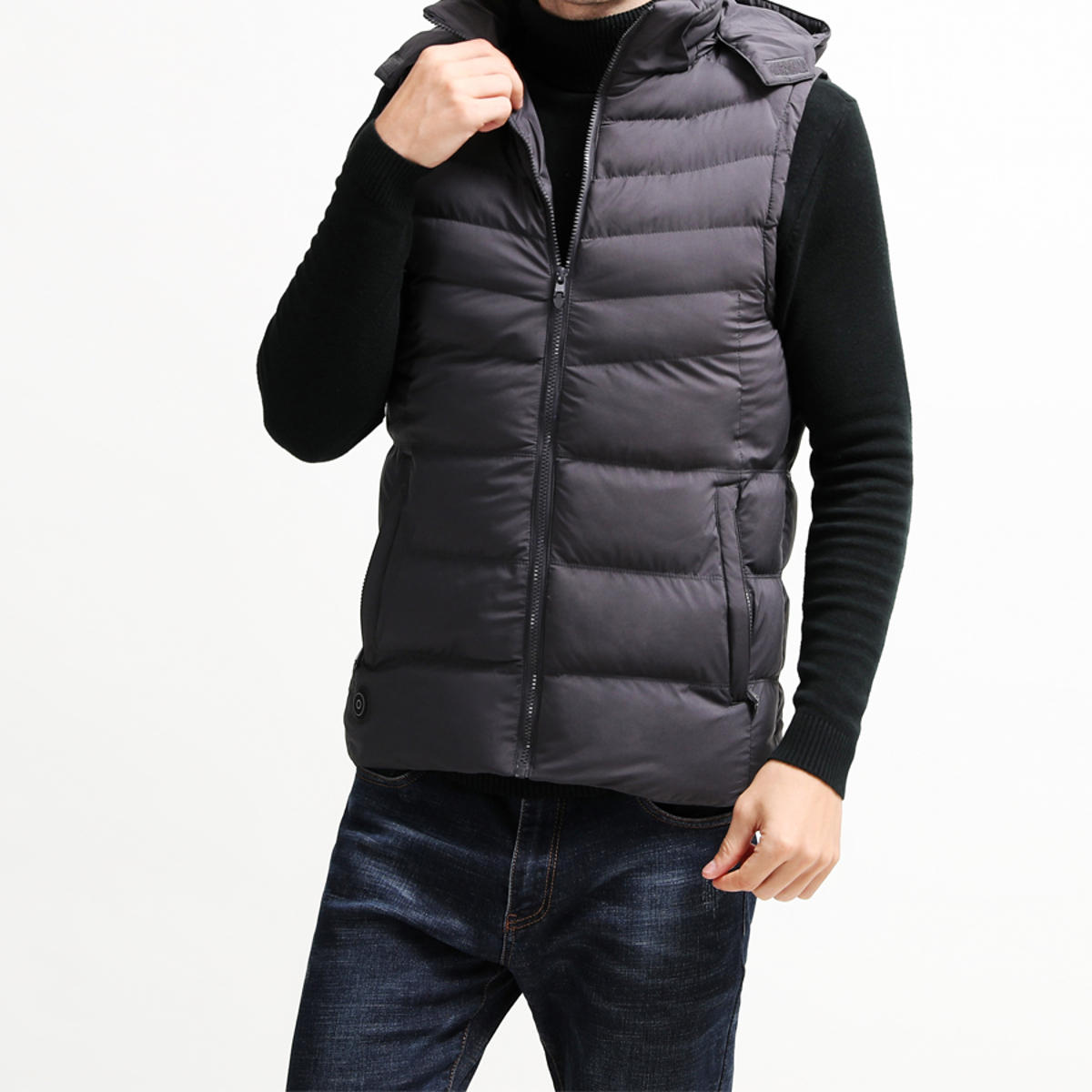 USB Heated Electric Winter Vest Jacket - Intelligent Warmth Secondary image