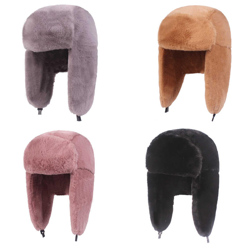 Unisex Winter Windproof Plush Trapper Hat for Outdoor Hunting & Ear Protection Main image
