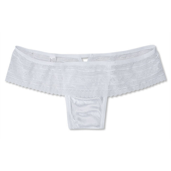 Plus Size Lace Seamless Thongs - Sexy Hips Up Briefs for Women