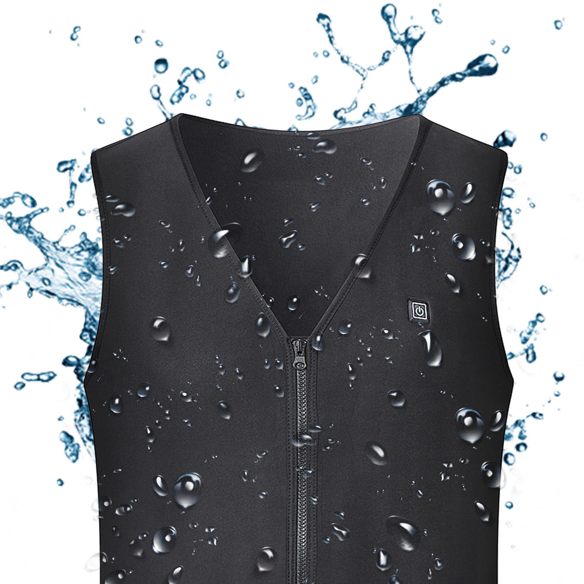 Men Women Intelligent Waistcoat Waterproof Electric Heating USB Sleeveless Coats Winter Temperature Control Secondary image