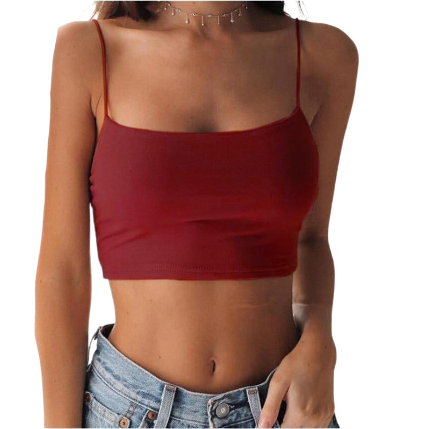 Casual Sexy Women's Backless Sleeveless Cropped Tank Secondary image