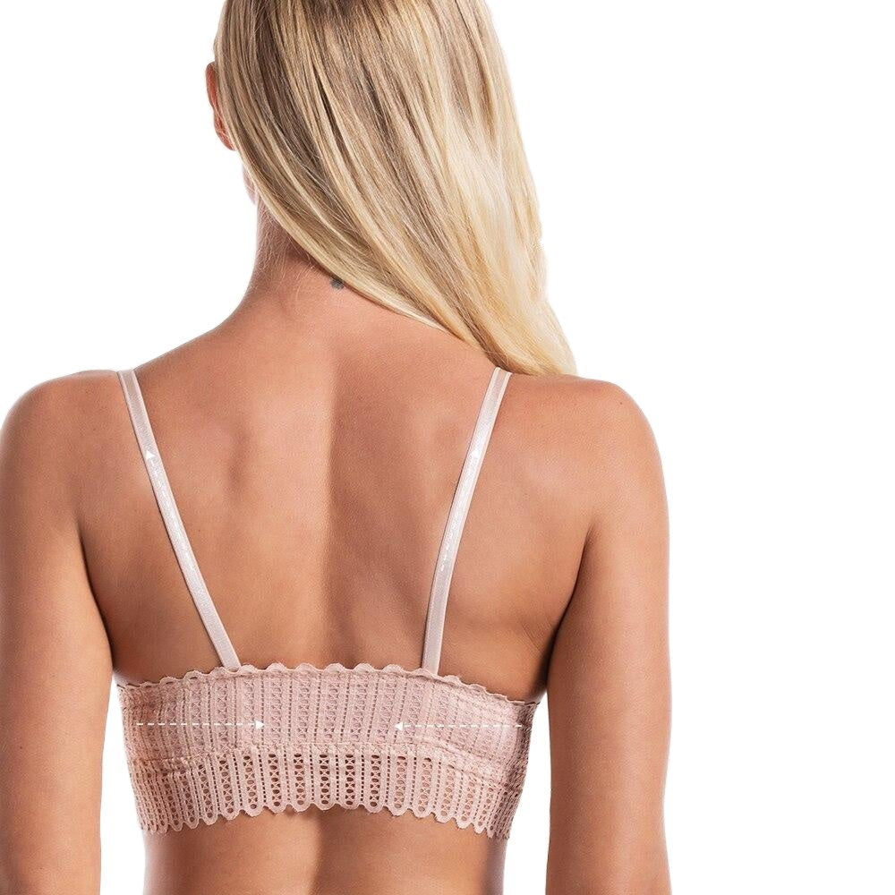 Comfortable Sexy Ladies' Backless Push Up Lace Bralette Main image