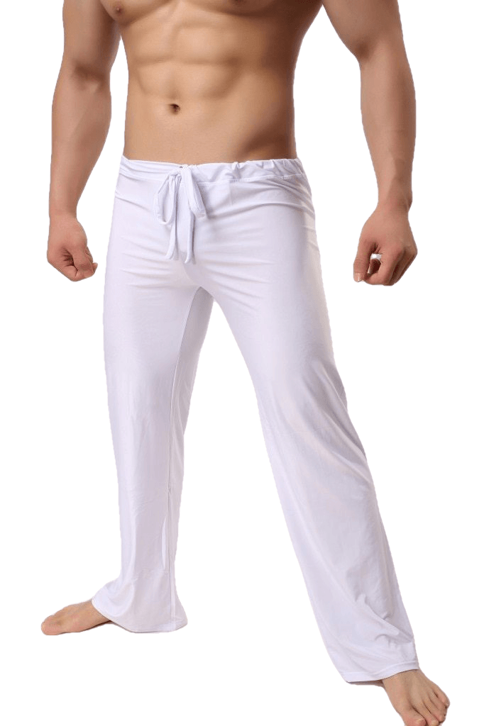 Man Long Pant Sleepwear Comfy Breathable Slip Trousers