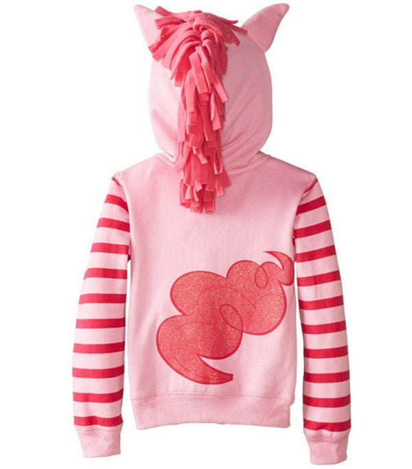 Pony Spring Casual Full Sleeve Hoodies For Girls Kids