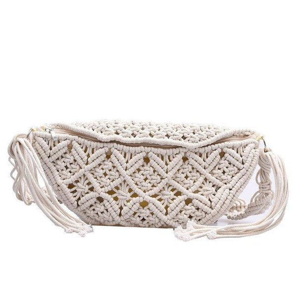 Bohemian Style Female Crochet Cotton Waist Pack