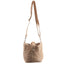 Fashionable Women's Handbag With Rattan Surface