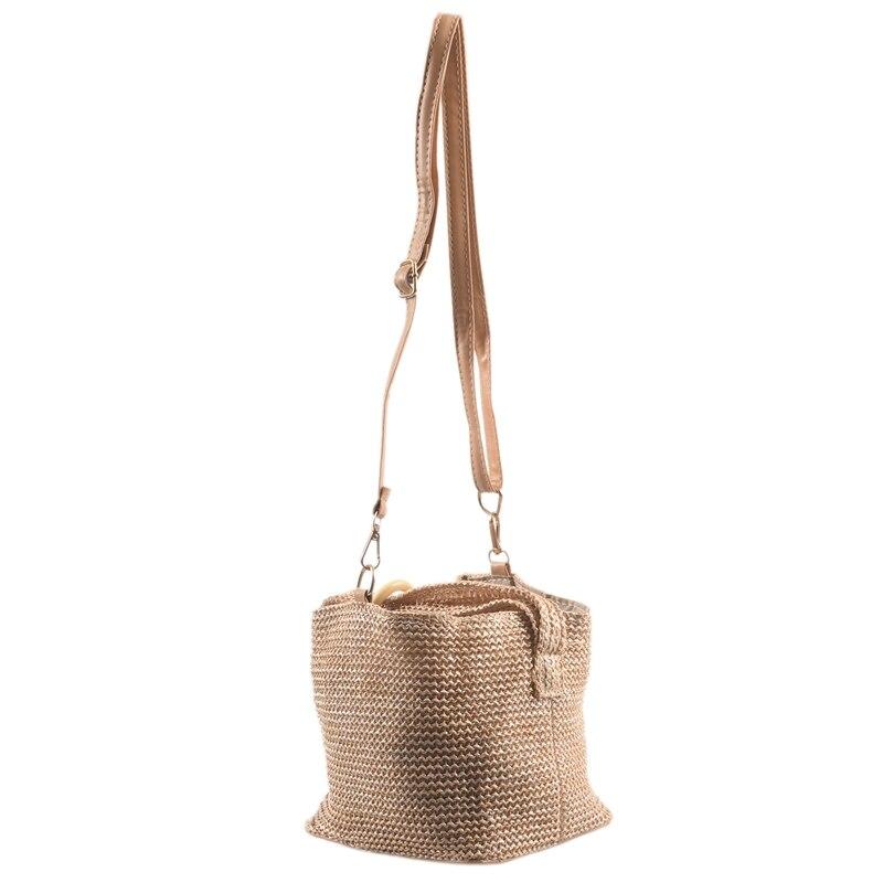 Fashionable Women's Handbag With Rattan Surface Secondary image