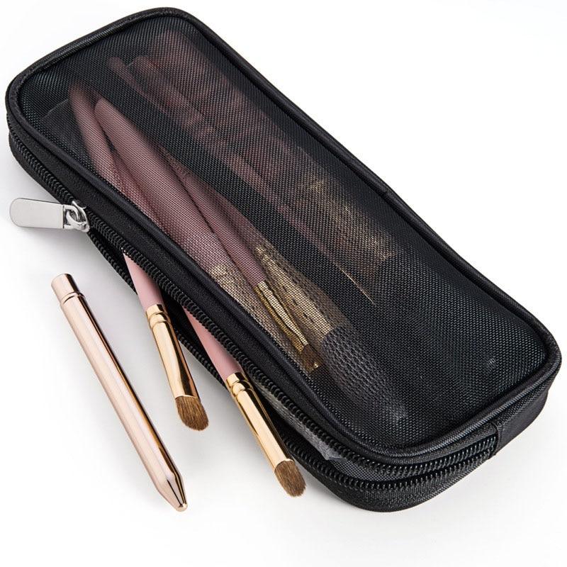 Portable Fashion Women's Makeup Brushes Mesh Case Main image
