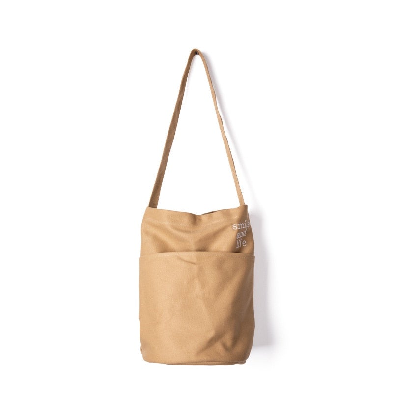 Fashionable Women’s Canvas Tote Bags With Zipper & Hasp Main image