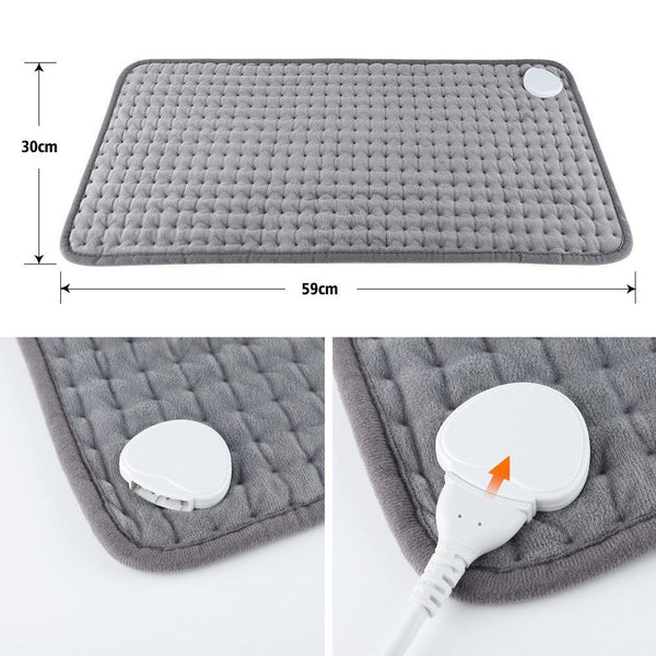 Heating Pad for Back Pain Cramp Relief 11.8x23.6 Inch Electric Shoulder Neck 10 Temp Levels