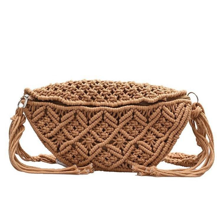 Bohemian Style Female Crochet Cotton Waist Pack Secondary image
