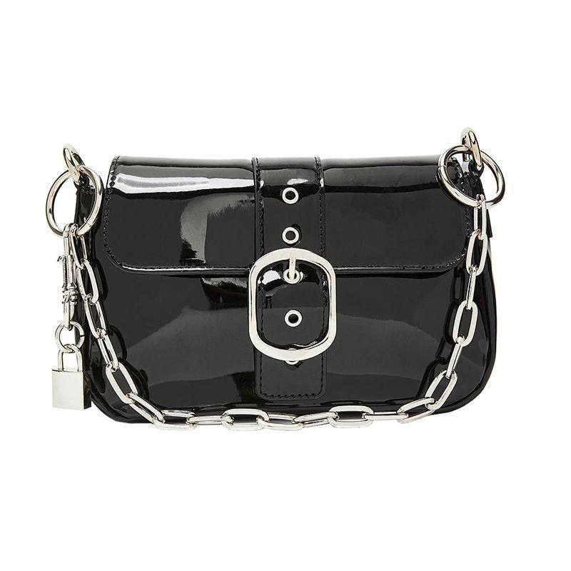 Stylish Cool Female Sqaure Leather Shoulder Bag Main image