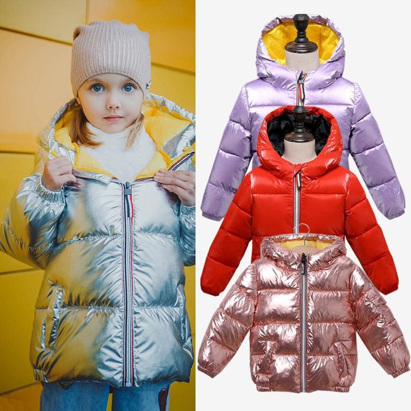 Children Winter Jacket Casual Hooded Coat - Sheseelady Main image