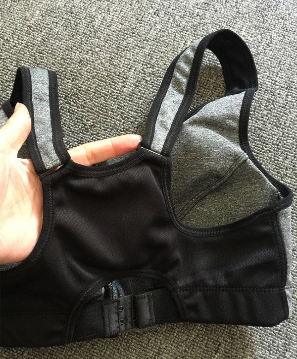 Hot Women Zipper Push Up Sports Bras Vest Underwear Shockproof Breathable Gym Fitness Athletic Running Yoga Bh Sport Tops - Sheseelady