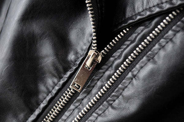 New Fashion Women Smooth Motorcycle Faux Leather Jackets Ladies Long Sleeve Autumn Winter Biker Streetwear Black Pink Coat