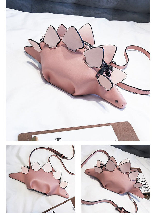Creative Chameleon Cartoon Handbags Flap 3D Funny Dinosaur Animal Messenger Bag Panelled Shoulder Crossbody Bags Girl Gift - Sheseelady