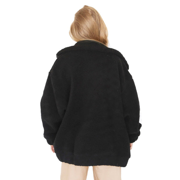 Elegant Faux Fur Coat Women Autumn Winter Warm Soft Zipper Fur Jacket Female Plush Overcoat Casual Outerwear - Sheseelady