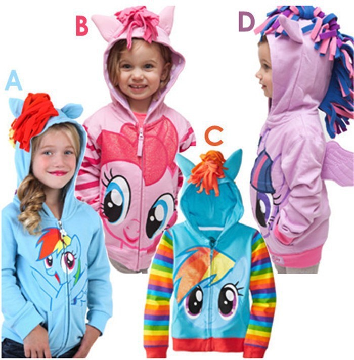 Pony Spring Casual Full Sleeve Hoodies For Girls Kids Secondary image
