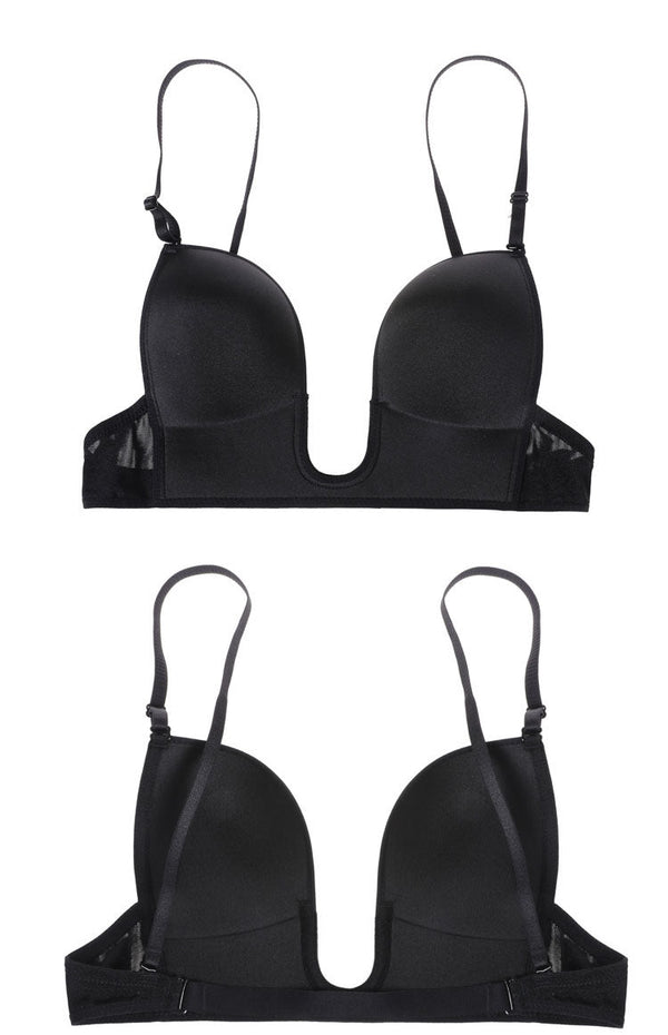 Plunge U Invisible Bra Seamless Convertible Transparent Back Straps Backless Bras Princess Party Dress Wedding Elegant Ceremony