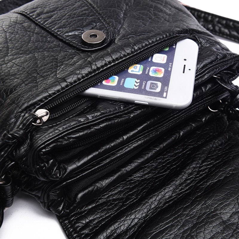 Fashionable Women's Quality Soft Leather Crossbody Bag Secondary image
